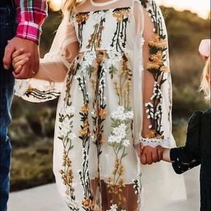 Embroidered Floral Dress